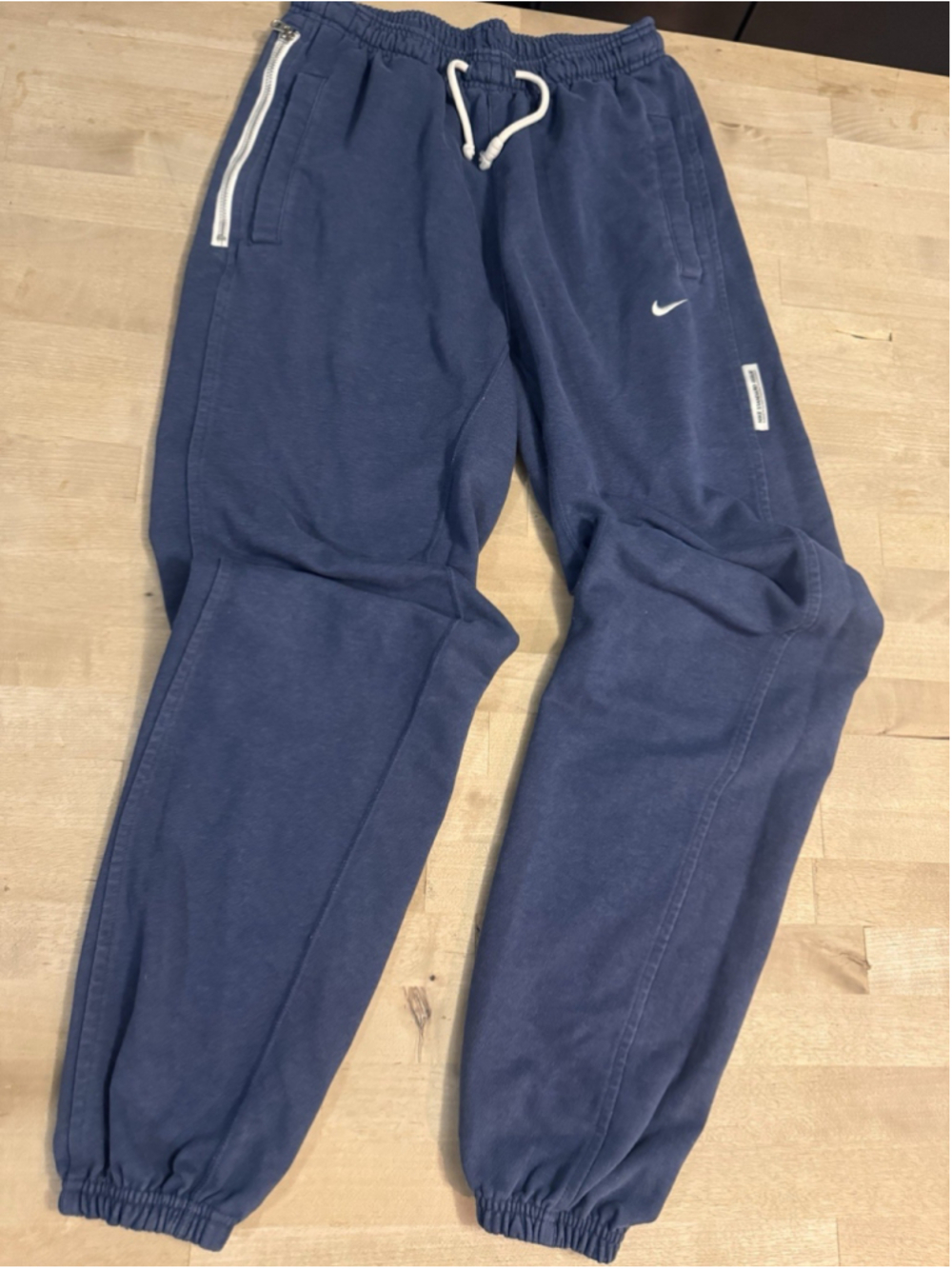 Men’s Nike Dri Fit Standard Issue Jogger Pants Blue Cotton CK6365-410 Sz S.